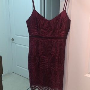 Maroon lace Guess dress